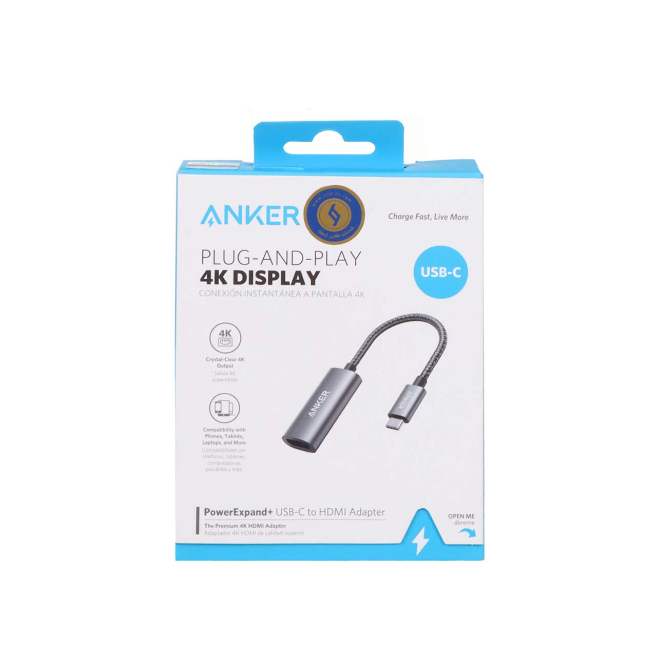 تبدیل ANKER TYPE-C to HDMI مدل A8312HA1 - خاکستری (گارانتی 18ماهه حافظه طلایی ایستا)